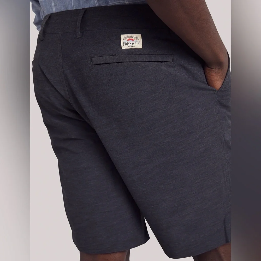 Faherty All Day™ Short 1.0 - Charcoal Gray Mens Shorts